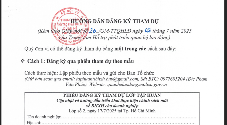 Sự kiện sắp diễn ra
